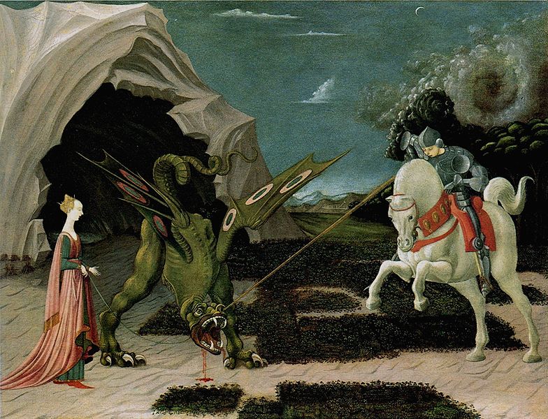 Der Heilige Georg im Kampf mit dem Drachen (1470), Paolo Uccello