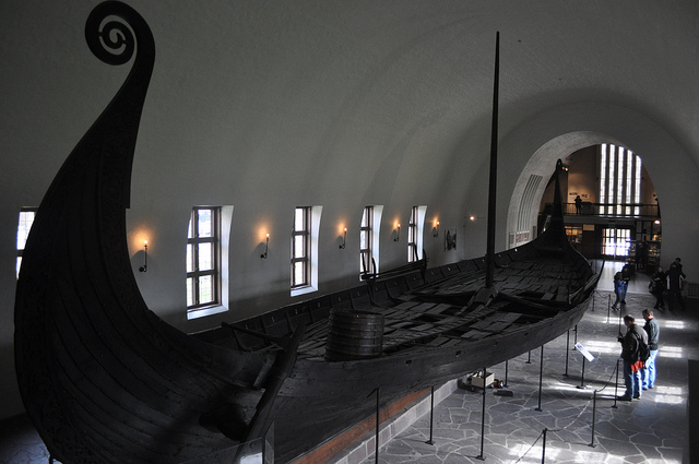 Wikinger Schiff im Wikinger Schiffsmuseum Oslo