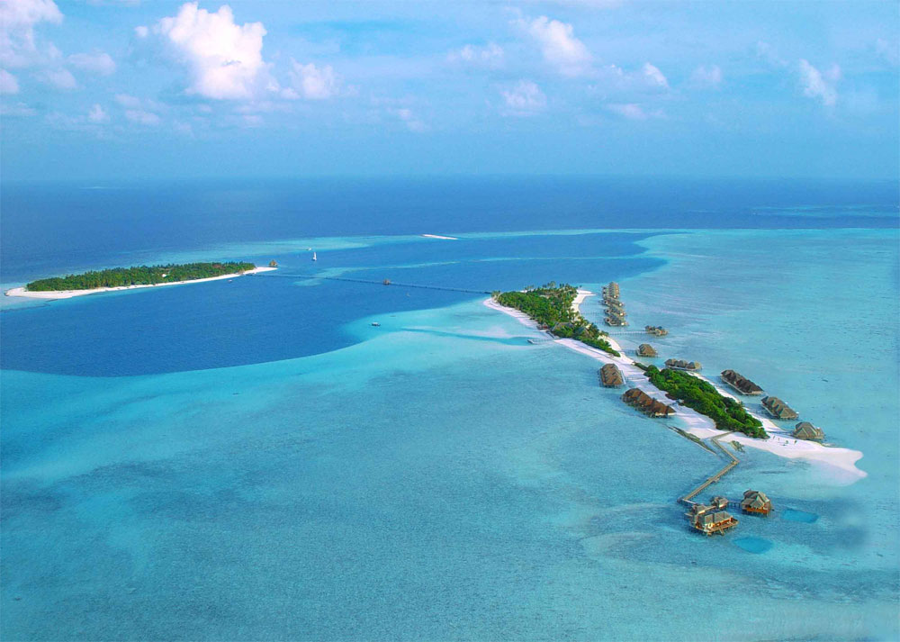 Rangali Island, ca. 700 Kilometer südwestlich von Sri Lanka gelegen, ist nur mit einem Wasserflugzeug erreichbar