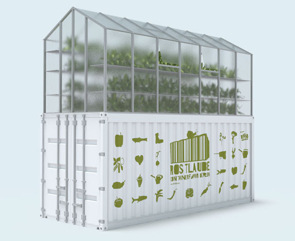 Die Rostlaube: Containerfarm für urbane Landwirtschaft