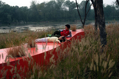 Bei Einheimischen und Besuchern gleichermaßen beliebt: Der Tanghe River Park