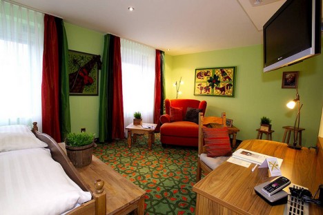 Man spürt fast den Duft von Meer und endlos grünen Weiden in der nase: Das Themenzimmer Irland