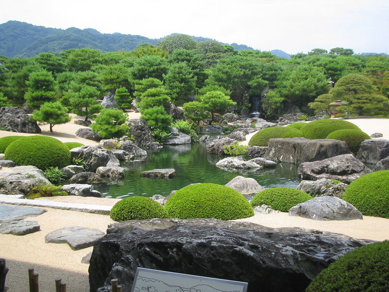 Traditioneller Japangarten im Adachi Museum, Tottori, Japan