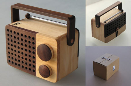 Edles Holz und erstklassige Verarbeitung kennzeichnen dieses Holzradio