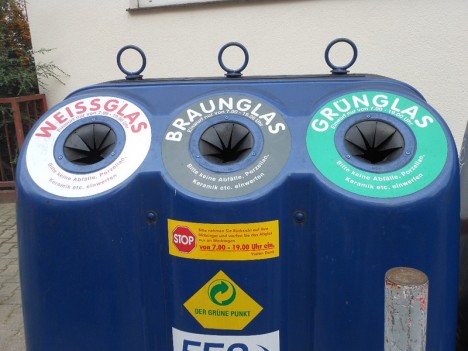 Glas-Recycling: Auch hier besteht noch erheblicher Optimierungsbedarf