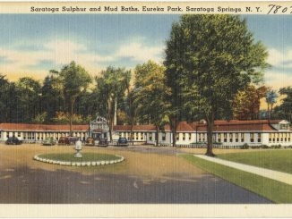 Alte Postkarte von einem Schwefel- und Moorbad in Saratoga Springs, Foto (C) Boston Public Library / flickr CC BY 2.0