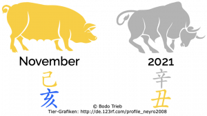 2021 - der Monat des Erd-Schweins